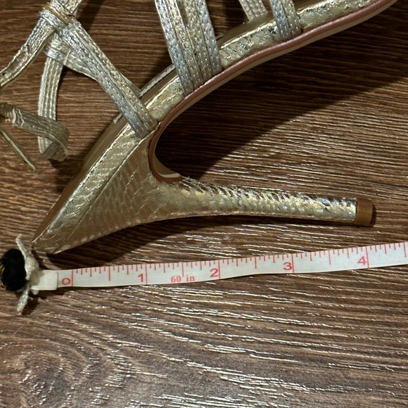 Caparros Silver and Gold Strappy Heels-Never Worn - Picture 4 of 7